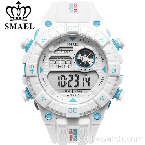 Relojes deportivos SMAEL White Watch para hombre